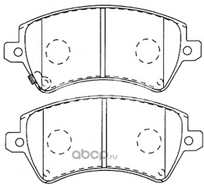 Колодки тормозные передние TOYOTA Corolla E12 '01 Евро FP1215E FIT "В"