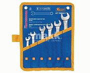 Набор ключей комбинированных 6 шт: 8,10,12,13,14,17мм (сумка) Кraft 700551 фото