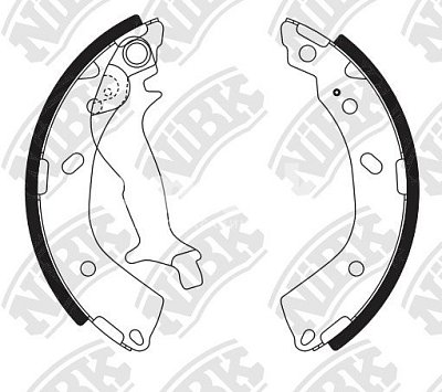 Колодки тормозные задние FN0610 NIBK