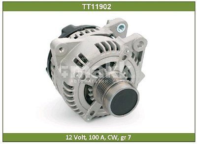 Генератор Toyota Camry 2.4 07-09 Corolla Matrix 2.4L 12V, 100A TT11902  Tesla Technics