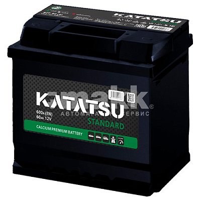 Аккумуляторная батарея 60 Ач Katatsu Standard о/п низкий 24,2*17,5*17,5