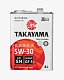 Масло моторное TAKAYAMA Adaptec 5W30 синт. API SN/CF ACEA C3  4л металл
