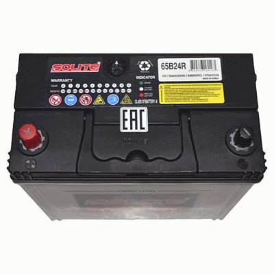 Аккумуляторная батарея 50 Ач Solite CMF п/п (65B24R)  23,7*12,8*22,2