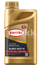 Тормозная жидкость Sintec Euro DOT-4 910 гр 