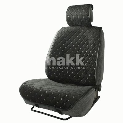 Накидки на весь салон CarPerformance 5 шт алькантара черно-серые 5шт/кор CUS-1015 BK/GY