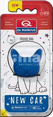 Ароматизатор на дефлектор Dr.Marcus COSMIC DOG New Car 15г DM944box