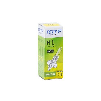 Автолампа H1 12V 55W LONG LIFE MTF