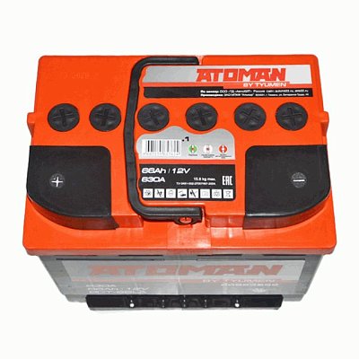 Аккумуляторная батарея 66 Ач ATOMAN п/п  24*17,5*19