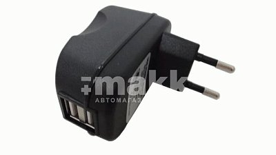 Сетевое ЗУ USB порт*2 AVS UT-822 2100мA черный