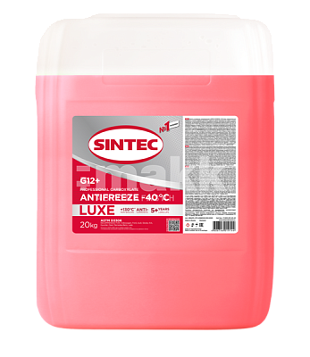 Антифриз  Sintec Luxe (-40) 20кг G12+ (красный)