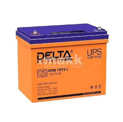 Аккумуляторная батарея Delta 12В 75 Ач DTM 1275 L