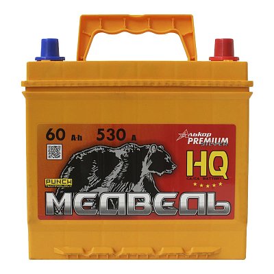 Аккумуляторная батарея 60 Ач Медведь (65D23L) VLA Ca/Ca о/п 23,0*17,3*22,0