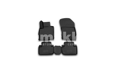 Коврики салона Novline модель MITSUBISHI Outlander 2012-2015, 2015+ 2 WD черный 3D (к-т4 шт)