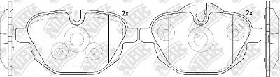 Колодки тормозные задние PN0546 NIBK
