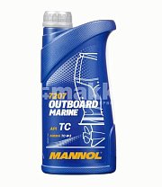 Моторное масло Mannol вода Outboard Marine 2Т API TC NMMA TC-W3 п/синт 1л