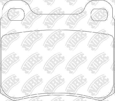 Колодки тормозные задние PN0005 NIBK
