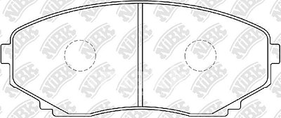 Колодки тормозные передние PN5376 NIBK