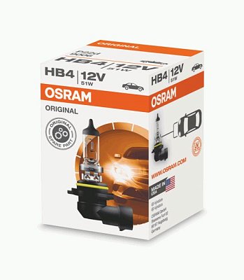 Автолампа HB4 12V 51W OSRAM 9006 P22d
