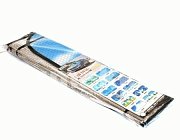 Экран солнцезащитный на лобовое стекло зеркальный двухсторонний р-р 130х60см 36905