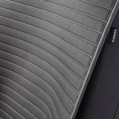 Накидки на сиденье Car Performance передние 2 шт fiberflax черн/бежевые 5шт/уп CUS-1022 BK/BE