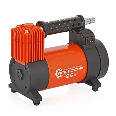 Компрессор 35л/мин 180W 10Атм 12V шланг с переходником Агрессор AGR-35