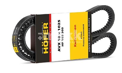 Ремень клиновой AVX 10 x 1025   ГАЗ, УАЗ зубчатый HF 103 305 Hofer