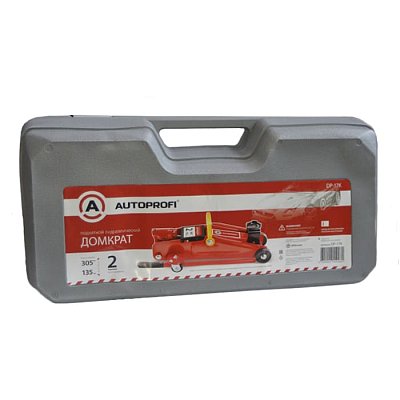 Домкрат гидрав подкатной 2т в кейсе высота под 305 мм Autoprofi DP-17K