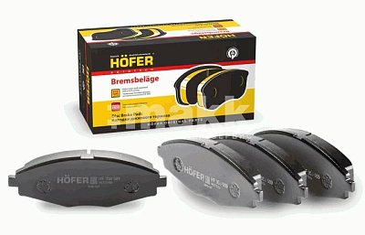 Колодки тормозные передние HF 350 509 HOFER