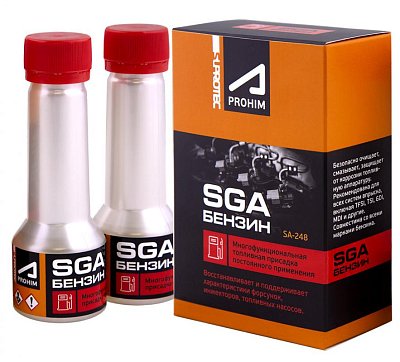 Многофункциональная присадка для бензина SGA Suprotec A-Prohim 50мл 2шт