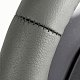 Оплётка нат.кожа чёрный Autoprofi 50шт/уп SAM-200 BK (M) "В" для перетяжки нить игла