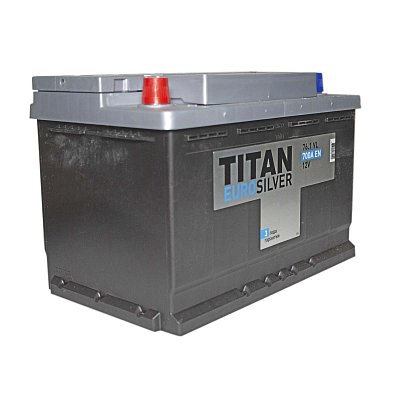Аккумуляторная батарея 76 Ач Титан Euro Silver п/п   27,6*17,5*19