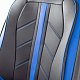 Накидки на сиденье Car Performance передние 2 шт экокожа черн/синие CUS-3012 BK/BL