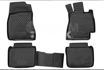 Коврики салона Novline модель TOYOTA Mark 2 GX110 2000-2004 П.Р. черный (к-т 4 шт) NLC.48.24.210