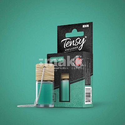 Ароматизатор подвесной бутылочка "Tensy" Эксклюзив БАРХАТ 6мл 15шт/бл TB-25