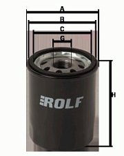 Фильтр масляный ROLF OFR-2082 (FILTRON OP 612, MANN W 610/4) AC, FORD, NISSAN
