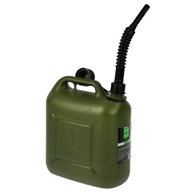 Канистра 10л пластик Oktan Профи с гибким шлангом усиленная А1-01-08 Стандарт