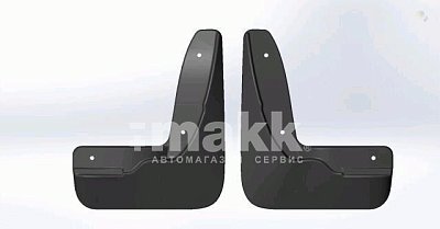 Брызговики черные модель Skoda Oktavia-A7 (13+) передний ряд (к-т 2шт) SRTK BR.P.SK.OCTAV.13G.06005