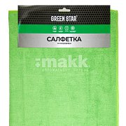 Салфетка из микрофибры 50x60 Green Star зеленая 300 гр/м2 "В"