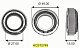 Подшипник ступицы Toyota EL4#, EL5#, EP8#, EP9# задний внутр. ST2749 KOYO