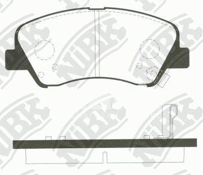Колодки тормозные передние PN0537 NIBK