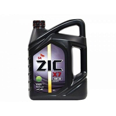 Масло моторное ZIC X7 Diesel 5W30 синт. API SL/CF ACEA A3/B4   6л