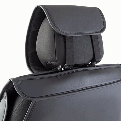 Накидки на сиденье Car Performance передние 2 шт экокожа черные CUS-2092 BK/BK