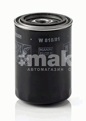 Фильтр масляный MANN W 818/81 (OP 581) Toyota Corolla, Corona, Dyna, HiAce, TownAce