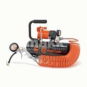 Компрессор 35л/мин 180W 12V ресивер 6л металл шланг с переходником 10м Агрессор