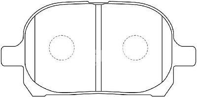 Колодки тормозные дисковые передние BP21401 SB NAGAMOCHI