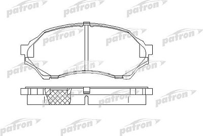 Колодки тормозные дисковые передние PBP1455 PATRON