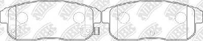 Колодки тормозные задние PN2467 NIBK