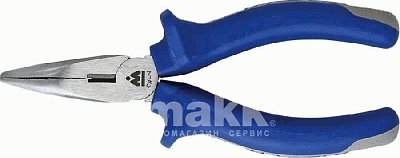 Плоскогубцы 200 мм удлинённые тонкие загнутые, держатель Мастак 030-11200H