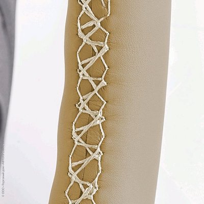 Оплётка для перетяжки AUTOPROFI композит.кожа нить игла бежевый р-р М SAM-300 BE (M)