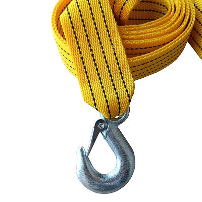 Трос 3т 4м буксировочный 2 крюка в сумке Green Star 